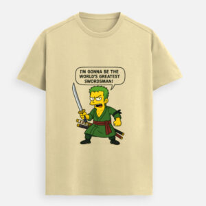 Funny Anime Parody T-Shirt – World's Greatest Swordsman Graphic Tee | Zoro Inspired Streetwear